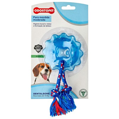 Brinquedo Mordedor Dentalbone Estrela Com Corda Odontopet Para Cães