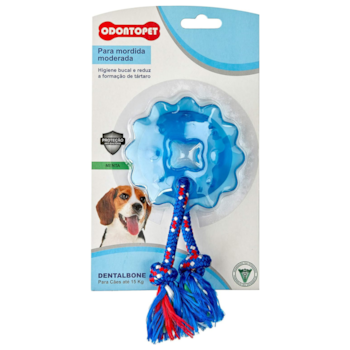 Brinquedo Mordedor Dentalbone Estrela Com Corda Odontopet Para Cães - Imagem principal