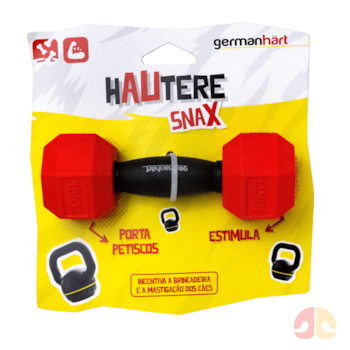 Brinquedo Mordedor Porta Petiscos Haltere Germanhart para Cães - Imagem principal