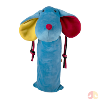 Brinquedo Pelúcia Fábrica Pet Cachorro Garrafa Pet Romeo Azul - Imagem principal