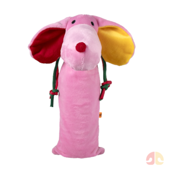 Brinquedo Pelúcia Fábrica Pet Cachorro Garrafa Pet Romeo Rosa - Imagem principal