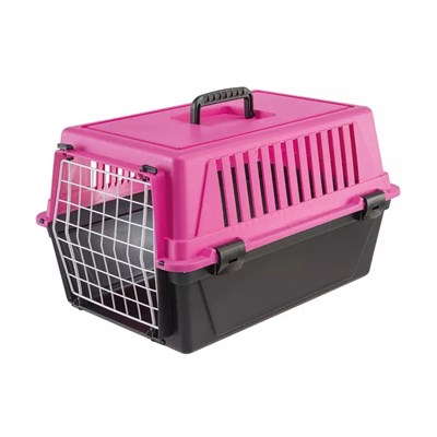 Caixa de Transporte Atlas 10EL para Cães e Gatos Ferplast Rosa