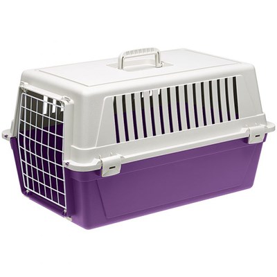 Caixa de Transporte Atlas para Cães e Gatos Violeta Ferplast