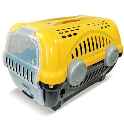 Caixa de Transporte Furacão Pet Luxo Amarela N03