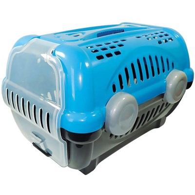 Caixa de Transporte Furacão Pet Luxo Azul N01