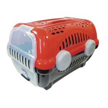 Caixa de Transporte Furacão Pet Luxo N02 Vermelho - Imagem principal