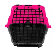 Caixa de Transporte Love Travel Nº1 Pet Injet Rosa para Cães