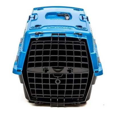 Caixa de transporte Love Travel Nº2 Pet Injet Azul para Cachorros