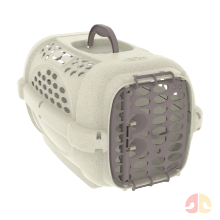 Caixa de Transporte Panther Mármore Nocciola Plast Pet N°1 para Cães e Gatos - Imagem principal