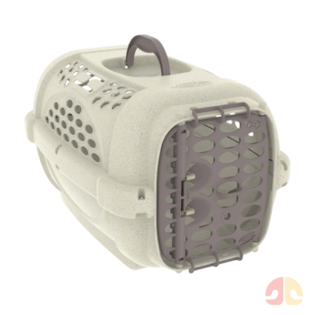 Caixa de Transporte Panther Mármore Nocciola Plast Pet N°3 para Cães e Gatos - Imagem principal