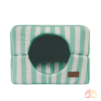 Cama Iglu Bella Art 2 em 1 Fabrica Pet Verde para Cães e Gatos - Imagem principal