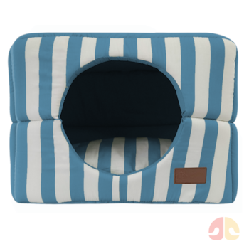 Cama Iglu Bella Art Azul Fabrica Pet Tamanho único para Cães e Gatos - Imagem principal