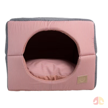 Cama Iglu Home Fábrica Pet Rose para Cães e Gatos - Imagem principal