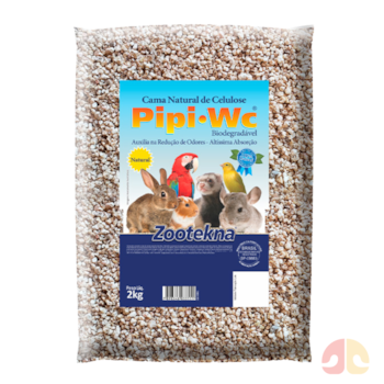 Cama Natural de Celulose Pipi Wc 2 kg para Roedores - Imagem principal