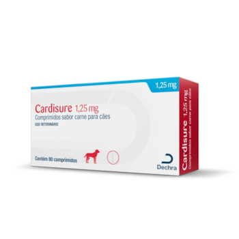 Cardisure Dechra 1,25mg para Cães com 80 Comprimidos - Imagem principal