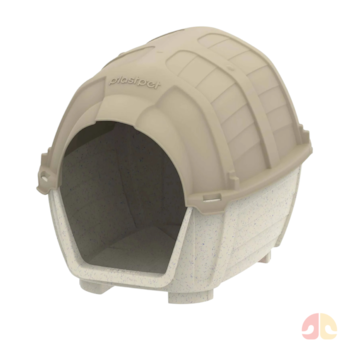 Casa Stone House Plast Pet N°6 Fendi para Cães e Gatos - Imagem principal