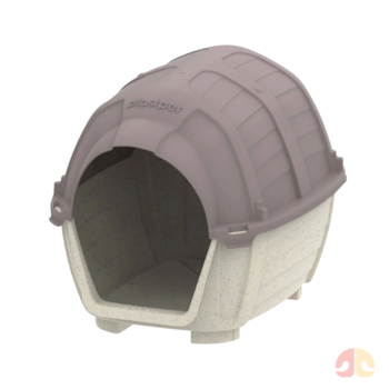 Casa Stone House Plast Pet N°6 Nocciola para Cães e Gatos - Imagem principal