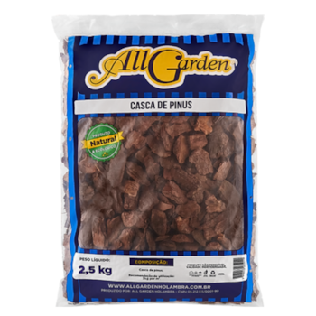 Casca de Pinus Decorativa All Garden com 2,5kg - Imagem principal