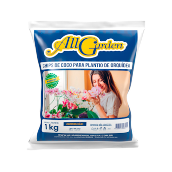 Chips de Coco para Orquídea All Garden 1kg - Imagem principal