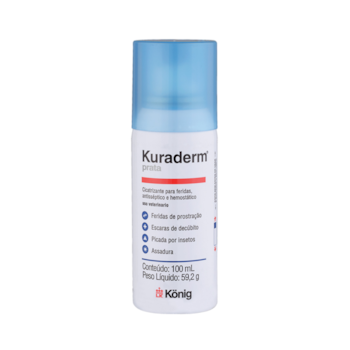 Cicatrizante Aerosol Kuraderm König para Cães e Gatos com 100ml - Imagem principal