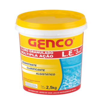Cloro Granulado Genco LE Múltipla Ação 2,5Kg - Imagem principal