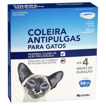 Coleira Antipulgas Bullcat Para Gatos 15g Com 40cm - Imagem principal