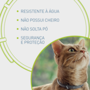 Coleira Antipulgas e Carrapatos Seresto 12,5gr para Cachorros e Gatos com menos de 8kg com 38cm