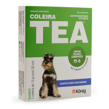 Coleira Antipulgas e Carrapatos Tea 327 de 13gr para Cachorros de Porte Pequenos e Filhotes com 33cm - Imagem principal