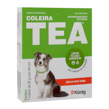 Coleira Antipulgas e Carrapatos Tea 327 de 28gr para Cachorros de Porte Médios com 44 cm - Imagem principal