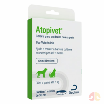 Coleira Dermatológica Atopivet Dechra 35cm para Cães e Gatos de até 7kg - Imagem principal