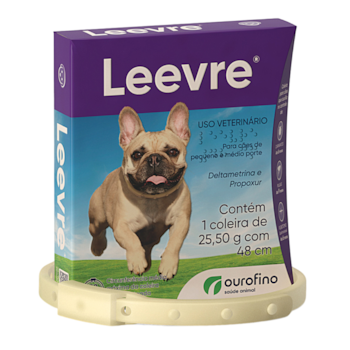 Coleira Leevre Antipulgas e Carrapatos Ourofino Para Cães 48cm - Imagem principal