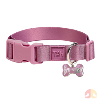 Coleira Toh com Tag ID QR Code Bruma PP - Imagem principal