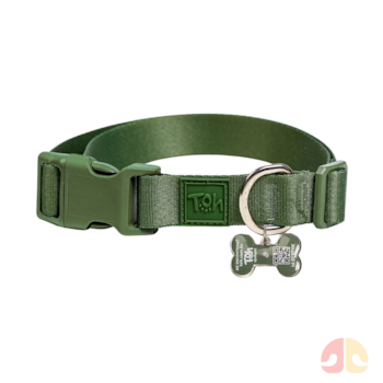 Coleira Toh com Tag ID QR Code Forest PP - Imagem principal