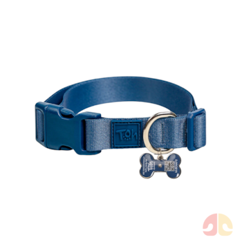 Coleira Toh com Tag ID QR Code Marine P - Imagem principal