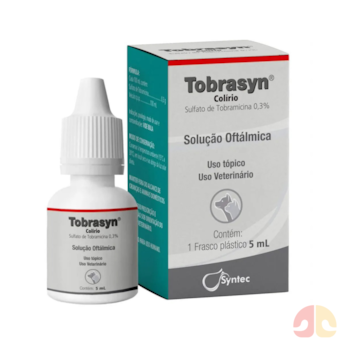 Colírio Tobrasyn 5ml Syntec para Cães e Gatos - Imagem principal