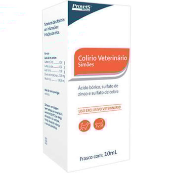 Colírio Veterinário Simões para Cães e Gatos - Imagem principal