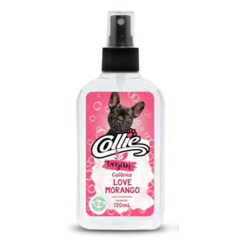 Colônia Collie Vegan Love Morango 120ml para Cães e Gatos - Imagem principal