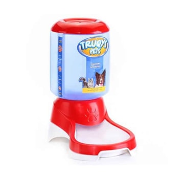 Comedouro Automático Truqys Pets para Cães e Gatos Vermelho - Imagem principal