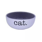 Comedouro Cerâmica Cat Cinza para Gatos P