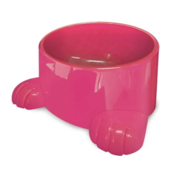 Comedouro Furacão Pet com Patas Nº3 de 1,4L Rosa - Imagem principal