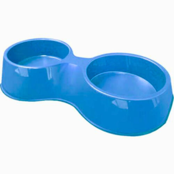 Comedouro Furacão Pet Pop Duplo Nº1 500ml Azul - Imagem principal