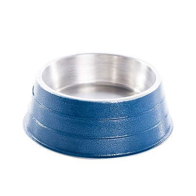 Comedouro NF de Alumínio Pesado Azul 1,2 L
