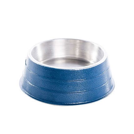 Comedouro NF de Alumínio Pesado Azul 1,2 L
