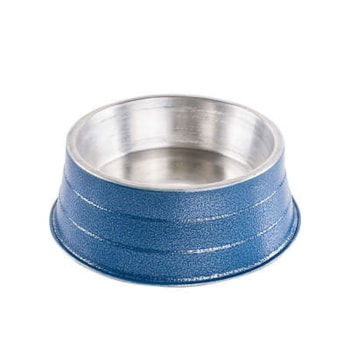 Comedouro NF de Alumínio Pesado Azul 600ml - Imagem principal