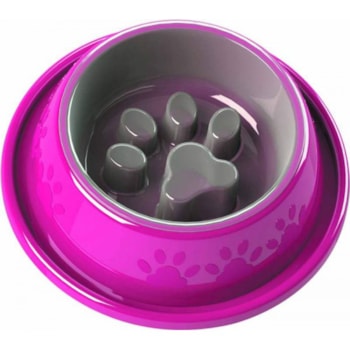 Comedouro Pet Injet Coma Melhor Facility M Rosa - Imagem principal