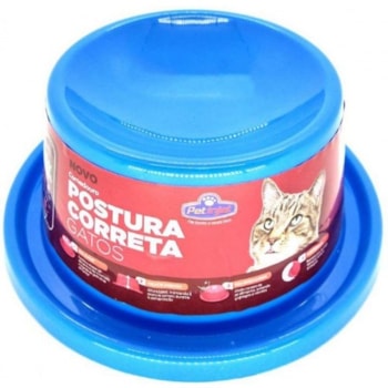 Comedouro Postura Correta Pet Injet para Gatos Azul - Imagem principal