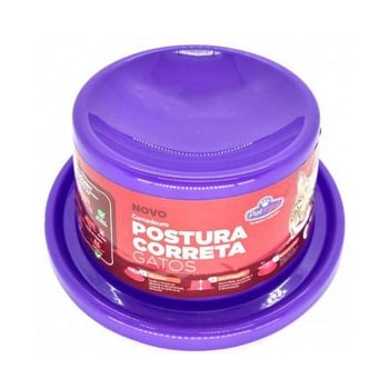 Comedouro Postura Correta Pet Injet para Gatos Lilás - Imagem principal