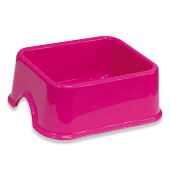 Comedouro Quadrado Furacão Pet Nº3 Rosa 1L - Imagem principal