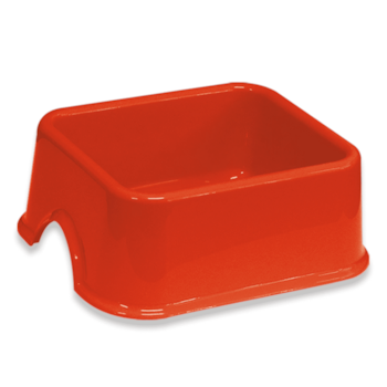 Comedouro Quadrado Furacão Pet Nº3 Vermelho 1L - Imagem principal