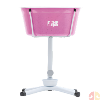 Comedouro Suspenso NF Pet Anti Formiga 1,5L Rosa para Cães - Imagem principal